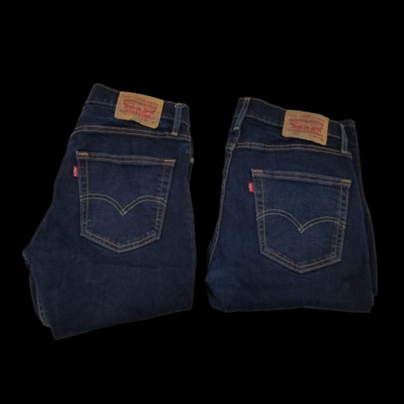 2 of Levis 502 Jeans Mens  Premium Regular Taper Dark Wash Stretch 30x31 - Picture 1 of 9